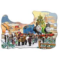 Thomas & Friends Christmas 32pc Jigsaw Puzzle with Door Hanger Extra Image 1 Preview